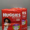 Huggies Size 6 Baby Diapers, Little Movers HuggFit 360 Baby Diapers with 360 Waistband, Size 6 (35+ lbs), 104 Count (2 Packs of 52), 