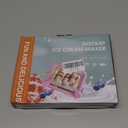 Rolled Ice Cream Maker,2026 New Rolled Ice Cream Maker Kit,DIY Rolled Ice Cream Tray with 2 Scrapers,Perfect for Family Fun,Homemade Desserts (Pink)