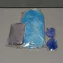 PLULON Light Blue Bob Wig with Heart Sunglasses and Hair Cap, Colorful Short Bob Wigs Synthetic Party Wigs Funny Cosplay Hairpieces for Women Men Daily Bachelorette Halloween Costume Party Decorations