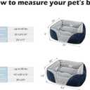INVENHO XX-Large Dog Bed Rectangle Washable Orthopedic Soft Calming Sleeping Durable Pet Cuddler with Anti-Slip Bottom