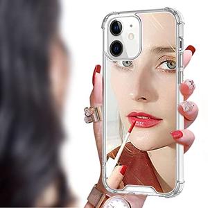 Cavdycidy for iPhone 11 Mirror Case for Women, Acrylic Mirror Phone Case That Can Be Used for Outdoor Makeup for Girl Who Love Beauty(Classic Mirror)