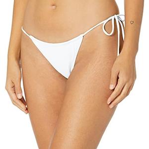EIDON Women's Standard Cabana Minimal Coverage Tie Side Bikini Bottom Swimsuit, S