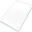 KimiDitt Tempered Glass Cutting Board, 18x24" Cutting Board for Kitchen Counter,Large Size Clear Glass,with Non-Slip Feet, Scratch Resistant,Heat Resistant