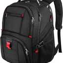 YOREPEK Travel Backpack, 15.6 Inch Laptop Backpacks for Men Women, Water Resistant College Backpack Airline Approved Business Work Bag for Men Fits 15.6 Inch Computers, Black