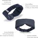Infinity Travel - Bamboo Sleep Mask - Silky Soft Eye Mask - Comfortable - 100% Light Blocking Night - Machine Washable (Midnight Grey)