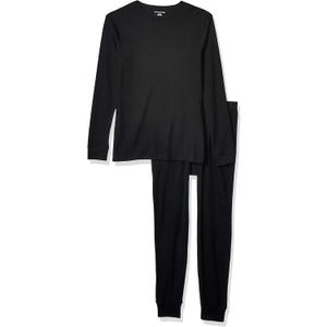 Amazon Essentials Thermal Long Johns Underwear Set for Men (XX-Large, Black)