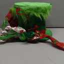 Christmas Tree Topper, Christmas Decorations Indoor, Large Green Velvet Hat with Glitter Ribbon Bow, Christmas Tree Ornaments Decorations for Home, Xmas Holiday Winter Gift Decor