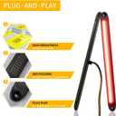 FXC 3 In 1 Multi-Function 16Inch 162 LED Red Trailer Light Bar for Reverse Parking Stop Turn Signals Tail Brake Waterproof for Pickup Offroad Truck Trailer RV ID Marker Strip 12V 24V