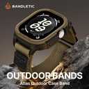 Bandletic Rugged Case with Band Compatible with Apple Watch 49mm(Ultra 3/2/1),46mm(Series 11/10), 45mm(Seriess 9/8/7),44mm(SE3/SE2/SE/6/5/4), Protective Cover Sport Accessories for iWatch Men