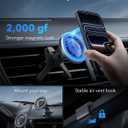 ESR for MagSafe Car Mount, Magnetic Phone Holder for Car Air Vent, Car Phone Holder Mount for iPhone 17e/17/16/16e/15/14/13/12/Samsung, All Smartphones(2 Metal Rings Included),Charging Not Supported