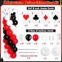 2 Sets Casino Theme Party Decoration, Red Black and White, 2 Count
