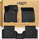 LASFIT Floor Mats for Ford Maverick 2022-2025 2026 (for EcoBoost Gasoline Models Only) All Weather Car Floor Pretoctor TPE Truck Liners for Ford Maverick Gas, 1st & 2nd Row Black