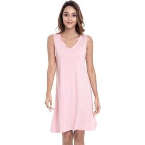 GYS Womens Bamboo-Derived Viscose Nightgowns Soft Sleeveless V Neck Nightdress Lightweight Sleep Shirt S-4XP