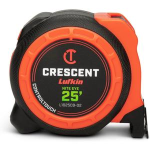 Crescent Lufkin 1-3/16" x 25' CONTROLTOUCH NITE EYE Tape Measure | L1025CB-02