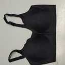 Seamless Wireless Bra for Women with Support - No Underwire Full Coverage Push Up Bras (Black, XL)