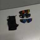 Rycrosdy 3 pcs Youth Baseball Glasses Boys Girls UV400 Kids Teen Softball Sunglasses Child Young Men Women Bike Football Eyewear - NY2-NY4-NY8