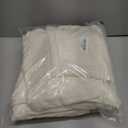 Bedsure 100% Washed Cotton Duvet Cover King Size - Ivory Minimalist Bedding Set Linen Like - PureWoven Plain Simple & Soft Comforter Cover for All Seasons, 3 Pieces (Ivory, King, 104"x90")