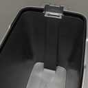 Superio Slim Trash Can with Foot Pedal  2.5 Gallon Step-On Trash Can, Garbage Can, Small Trash Can for Bathroom, Kitchen, Office, Patio, or Backyard  Onyx Grey