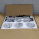 Farmhouse Bathroom Vanity Light Fixtures, Rustic 4-Light Wood Vanity Lights for Bathroom, Vintage Black Wall Sconces Lighting, Light fixtures Over Mirror, with Glass Shade