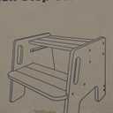Toddler Step Stool, 2-Tier Height Adjustable Wooden Stool with Handles, Non-Slip Squatty Potty Helper for Bathroom, Sink, Kitchen, Bedroom