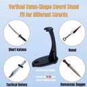 Eforlife Sword Stand Vertical Samurai Sword Katana Tanto Holder Stand Display Swan Shape 23cm / 44cm / 58cm