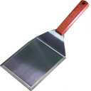 La Cuisine Extra-Wide Spatula Stainless Steel with Wooden Handle for BBQ Flat Top Griddle Blackstone Grill Pancake Smash Burger Tool Hamburger Turner, Heavy-duty 5x6 Stainless Steel, 1 Pound Weight