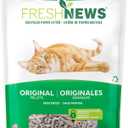 Fresh News Recycled Paper Original Pellet Cat Litter, 25 Pound, Non-Clumping, Unscented, Made in USA
