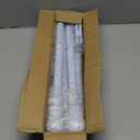 Decorative Curtain Rods for Windows 28 to 48 Inch - 1 Inch Heavy Duty Basic Curtain Rods,Adjustable Drapery Pole with Bracket for Sliding Glass Doors,Kitchen,Farmhouse Bathroom - White