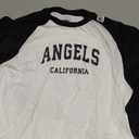 Angels California CA Vintage Athletic Sports Design Raglan Baseball Tee, Large