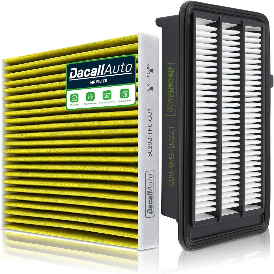 Engine & Cabin Air Filter Set for Honda Civic 1.5L Gas (2016-2021) NOT FOR 2.0L, Replace 80292-TF0-G01, 17220-5AA-A00