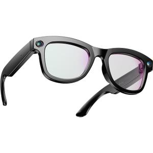 QxzPower 1080P HD AI Smart Camera Glasses, 8MP Camera Bluetooth 5.4 Recording Glasses, Dual Mic ENC Noise Reduction, Blue Light Filtering Lenses, Video Glasses with Men and Women, M01Pro White