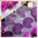 2 x 50 Pcs Funeral Favors Celebration of Life Favors for Purple Cork Coasters Bulk Round Absorbent Funeral Memory Cork Coaster with Bags Sympathy Gift for Memorial Party Guest Return Gifts