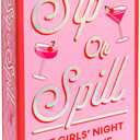 Sip or Spill Party Drinking Game, Fun Social Drinking Games for Adults, Bachelorette Party Games, Includes 200 Cards and Instructions
