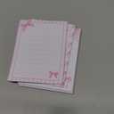 12 Pcs Pink Bow Sticky Notes Coquette Bowknot Self Adhesive Notepad Removable Memo Pad Pink Bow Party Supplies for Home Office Decor Birthday Wedding Bachelorette Party Decorations