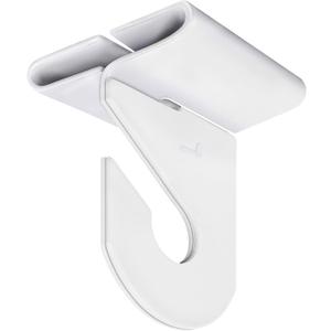 Wakhow 10 Pairs Drop Ceiling Hooks for Hanging, Suspended Track Ceiling Tile Clips, Ceiling Grid Hangers for Decorations from Classroom, Office, Home, Wedding, Hold Up to 20 lbs, 1" W X 1" H