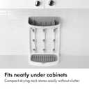 OXO Tot Space-Saving Baby Bottle Drying Rack, Compact Dish Drying Rack with Removable Trays, Countertop Bottle Organizer for Baby Bottles, Nipples, Pacifiers and Lids, BPA Free, Dishwasher Safe (1 Count (Pack of 1))