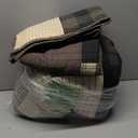 Woolrich Winter Hills Reversible Quilt Set - Cottage Styling Reversed to Solid Color, All Season Lightweight Coverlet, Cozy Bedding Layer, Matching Shams, Oversized Full/Queen, Plaid Tan 3 Piece