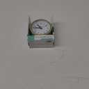 Equity 20090 5 Inch Silent Sweeping Quartz Metal Alarm Clock, Light Green
