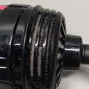 Dual Voltage Hair Dryer Brush with Negative Ion Anti-frizz Styler - Hot Air Volumizer for 110V-120V/220V-240V European and Travel Use (Black/Rose Red)