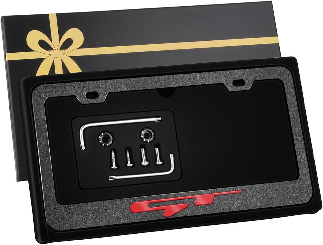3D Compatible with KIA GT License Plate Frame，Stainless Steel Material