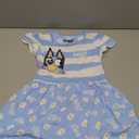 Bluey Dress, Girls Dresses, Short Sleeve Dresses for Girls, Cotton Dress for Summer, Size: 5Y