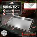 16517 Flat Top Griddle Insert for Bull Grill 4 Burner Angus 41628 47628 41629, Stainless Steel Griddle Plate for Outlaw 30" 26039 26038, for Bull Premium 18248 18249, Lion L75000 Grill Parts