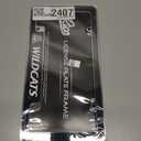 Rico Industries NCAA Carbon Fiber 12" x 6" Chrome All Over Automotive License Plate Frame for Car/Truck/SUV