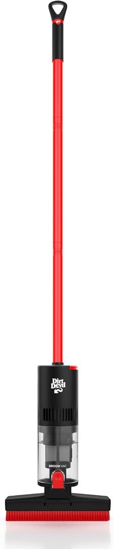 Dirt Devil Broom Vac Cordless Hard Floor Cleaner, Lightweight, Bagless, Rechargeable, Clean Every Corner, Nook, Cranny and Edge, Cordless Vacuum Cleaners for Home Use