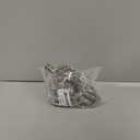 50PCS Heavy Duty Curtain Rings with Eyelet - Smooth Glide Drapery Hooks for Pleated Curtains - Fits Up to 1.5'' Rods, Rust-Resistant Metal - Suitable for Living Room, Bedroom, Shower Room - Silver