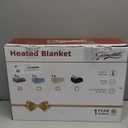 Homemate Heated Electric Blanket Queen Size - 84"x90" Heating Bed Blanket Throw with 10 Heating Levels 8 Hours Auto Off Fast Heating Over-Heat Protection Ultra Soft Flannel ETL Certified, Grey