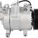 cciyu Air Conditioning Compressor for Chrysler 300 for Dodge Charger Challenger 3.6L 2014-2023 Replaces AC Compressor for Car