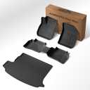 Floor Mats Fit for Buick Envision 2021-2025 2026 Cargo Mat - Custom Fit TPE All Weather Floor Liners & Trunk Mat Set for Envision Automotive Accessories Black