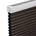 Changshade Cordless Cellular Shades,Blackout Honeycomb Shades for Windows,Pull Down Pleated Blinds,Easy to Install for Indoor Windows and French Doors,Taupe(Blackout),26" w x 64" h