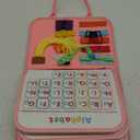 8 in 1 Toddler Busy Board for 1 Years Old, Montessori Toy Busy Book for Toddlers 1-3 Educational Learning Toy Activity for Basic Motor Skills, Kid Travel Essential 2-4 Yr Birthday Gift for Girl(Pink)